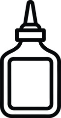 Glue Bottle Icon Outline Vector Illustration