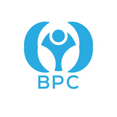 Initial BPC Letter Linked Logo for business and company identity. Modern BPC Letter Logo Vector Template with modern trendy golden logo.
