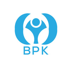 Initial BPK Letter Linked Logo for business and company identity. Modern BPK Letter Logo Vector Template with modern trendy golden logo.
