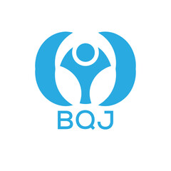 Initial BQJ Letter Linked Logo for business and company identity. Modern BQJ Letter Logo Vector Template with modern trendy golden logo.
