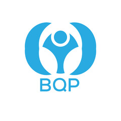 Initial BQP Letter Linked Logo for business and company identity. Modern BQP Letter Logo Vector Template with modern trendy golden logo.
