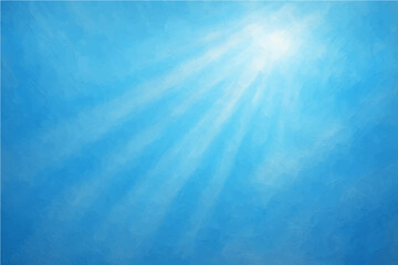 Abstract sky blue sky with light rays and a hint of smoke texture.