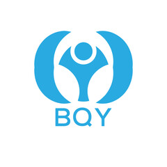 Initial BQY Letter Linked Logo for business and company identity. Modern BQY Letter Logo Vector Template with modern trendy golden logo.
