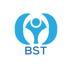 Initial BST Letter Linked Logo for business and company identity. Modern BST Letter Logo Vector Template with modern trendy golden logo.

