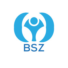 Initial BSZ Letter Linked Logo for business and company identity. Modern BSZ Letter Logo Vector Template with modern trendy golden logo.
