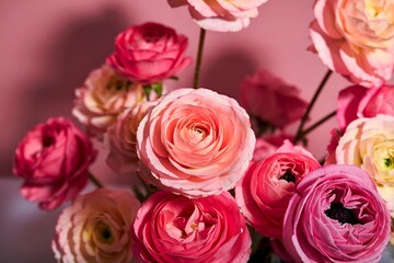 The composition beautiful flowers background