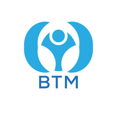 Initial BTM Letter Linked Logo for business and company identity. Modern BTM Letter Logo Vector Template with modern trendy golden logo.
