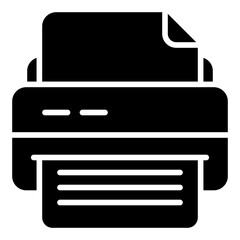Print icon. Printing document. Output paper and file print
