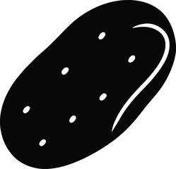Potato Icon Outline Vector Illustration