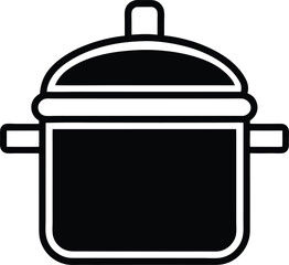 Pressure Cooker Icon Outline Vector Illustration