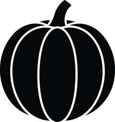 Pumpkin Icon Outline Vector Illustration