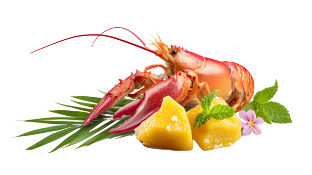 Lobster Dish with Tropical Fruit