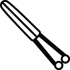 Tongs Icon Outline Vector Illustration