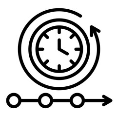 Continuity Timeline  Icon Element For Design	