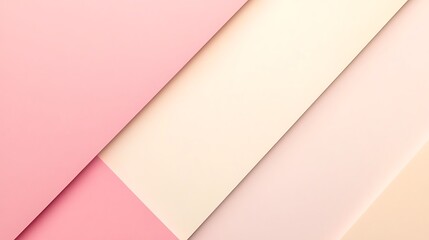 Abstract geometric design of overlapping pastel colors.