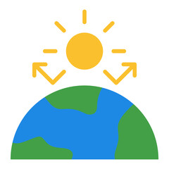 Greenhouse gases icon. Emission symbol. Climate crisis and pollution