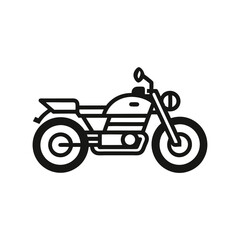 Obraz premium Classic Motorcycle Illustration Vintage Bike Design