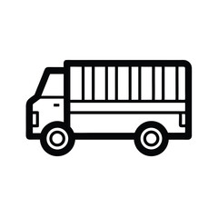 Cargo Truck Icon Delivery, Transportation, Logistics, Freight