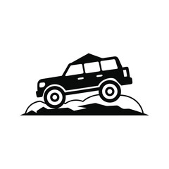 Off-Road Adventure Rugged SUV Conquering Challenging Terrain