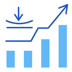 Fototapeta premium Resilience Chart Icon Element For Design 