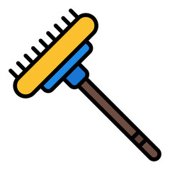 Brush icon. Car cleaning tool. Auto detailing and wash equipment