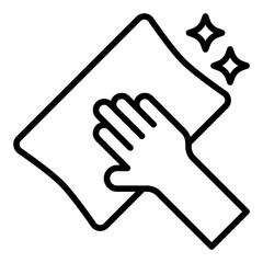 Drying car icon. Car detail process. Auto cleaning and drying step