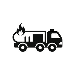 truck icon vector illustration with transparent background