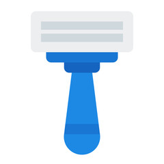 Razor icon. Hair removal blade. Shaving and grooming accessory