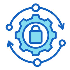 Obraz premium Protected Workflow Icon Element For Design 