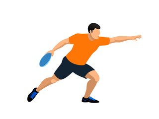 Obraz premium table tennis player silhouette