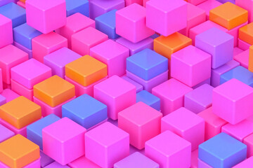 colorful cubes background