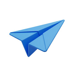 Naklejka premium paper plane isolated on white