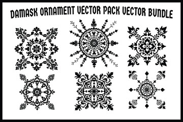 
Damask Elegant Ornate Ornament Design Set  vectgor