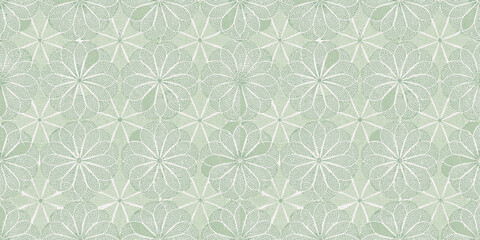 Delicate green floral pattern design for elegant backgrounds.
