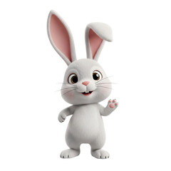 Fototapeta premium white bunny rabbit