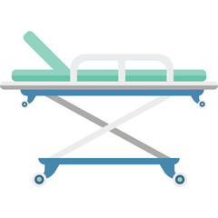 stretcher vector flat illustration