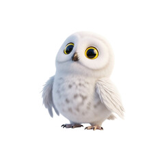 owl isolated on white