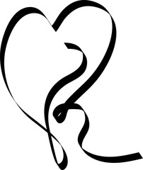 Ribbons heart shapes, valentine, celebration, love