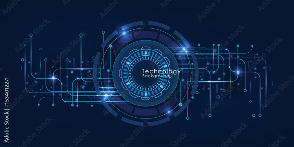 Wall mural vector abstract background technology circuit design