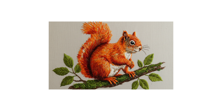 squirrel with a letter