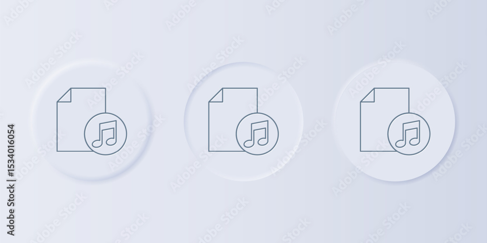 Poster grey music book with note icon isolated on grey background. music sheet with note stave. notebook fo