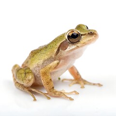 Obraz premium Pygmy Frog – Tiny Delicate Amphibian Isolated on Pure White Background