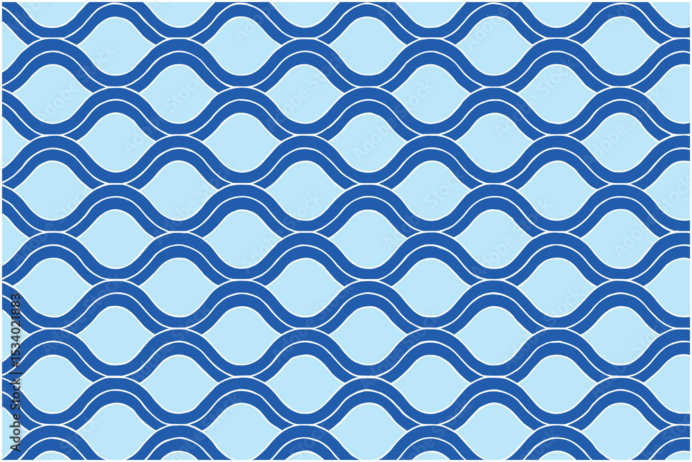 Aufkleber abstract vector background featuring a seamless wave pattern design.