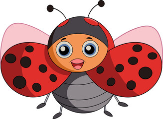 Obraz premium ladybug on white background