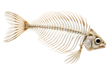 Detailed Fish Skeleton Anatomy, Structure, and Bone Detail