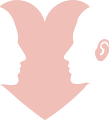 man and woman silhouette