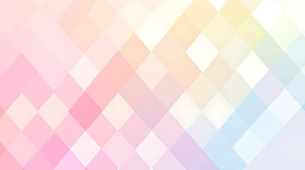 Delicate, pastel-toned geometric pattern.