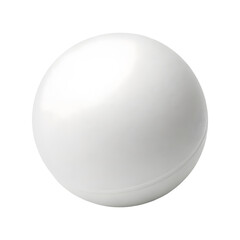 Single ping pong ball isolated on a transparent background
