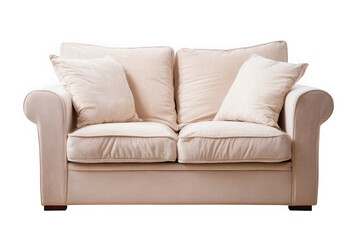 Beige Two-Seater Sofa