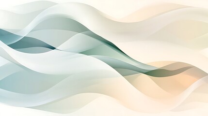 Abstract wavy shapes in pastel colors.